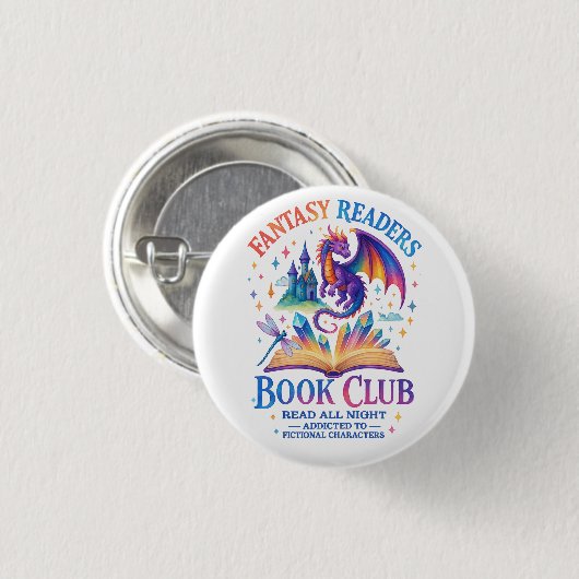 Fantasy Leser Book Club... Button (Vorne & Hinten)