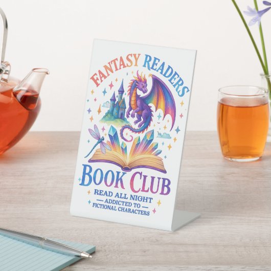 Fantasy Leser Book Club... Sockelschild (In SItu)