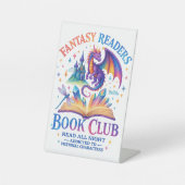 Fantasy Leser Book Club... Sockelschild (Vorderseite)