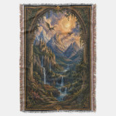 Fantasy-Leser-Geschenk Gewebte Wurfdecke  Decke (Vorderseite Vertikal)