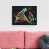 Fantasy Libelle Abstrakte Blume Kunst Leinwanddruck (Insitu (Wohnzimmer))