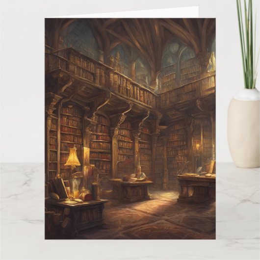 Fantasy Library Karte (Vorderseite)