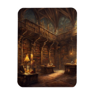 Fantasy Library Magnet