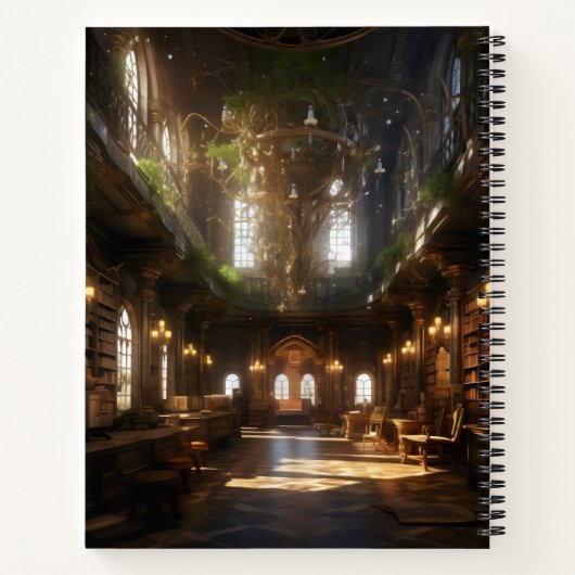 Fantasy Library Notizblock (Rückseite)