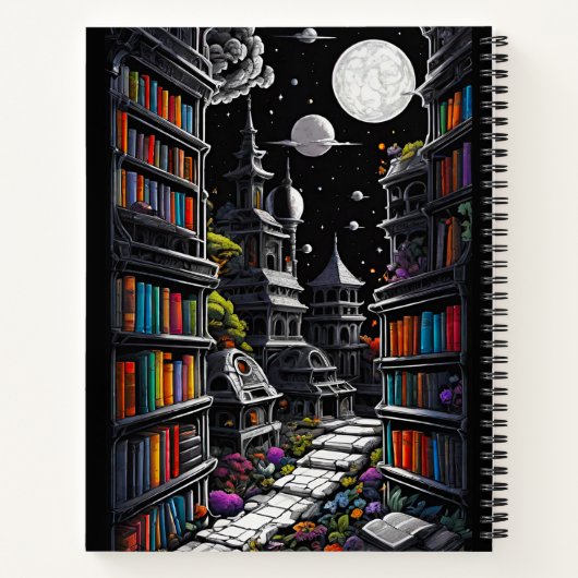 Fantasy Library Notizblock (Rückseite)