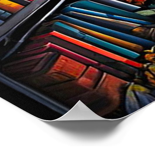 Fantasy Library Poster (Ecke)