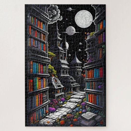 Fantasy Library Puzzle (Vertikal)