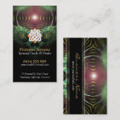 Fantasy Light Fraktal Artistry Business Cards Visitenkarte (Vorne/Hinten)