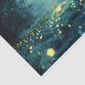 Fantasy Lighting Bugs Forest Decoupage Seidenpapier (Ausschnitt)