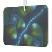 Fantasy Lights Abstrakt Blue Green Yellow Fraktal Autolufterfrischer (Links)
