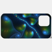 Fantasy Lights Abstrakt Blue Green Yellow Fraktal Case-Mate iPhone Hülle (Rückseite (Horizontal))