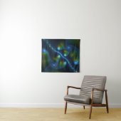 Fantasy Lights Abstrakt Blue Green Yellow Fraktal Wandteppich (Beispiel (Horizontal))