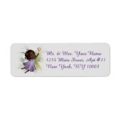 Fantasy Lila Fairy Light Gray Address Labels (Vorne)