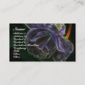 Fantasy Lila Rose Blume Business Card Visitenkarte (Vorderseite)