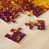 Fantasy Lila und Gold Shiny Supernova Puzzle (Seite)