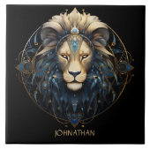 Fantasy Lion Zodiac Symbol Sun Sign Name Leo Fliese (Vorderseite)