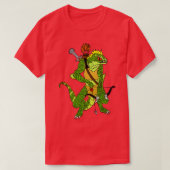 Fantasy Lizardman Warrior T-Shirt (Design vorne)