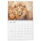 Fantasy-Löwen im abstrakten Stil Kalender (Mär 2027)