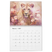Fantasy-Löwen im abstrakten Stil Kalender (Feb 2027)