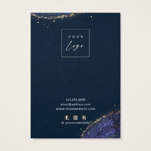 Fantasy Lux Blue Gold Necklace Karten (Rückseite)