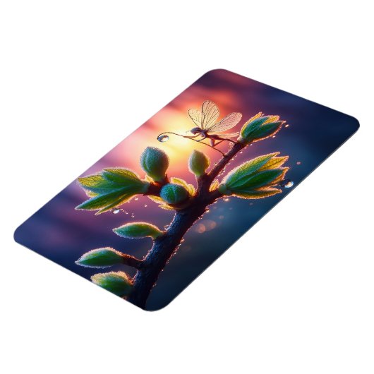 Fantasy macro photography of tiny forest sprite magnet (Linke Seite)