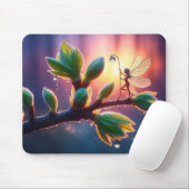 Fantasy macro photography of tiny forest sprite mousepad (Mit Mouse)