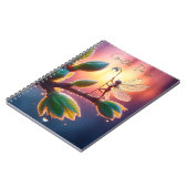 Fantasy macro photography of tiny forest sprite notizblock (Linke Seite)