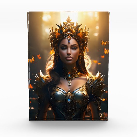 Fantasy Magic Art Dame Fotoblock (Vorderseite)