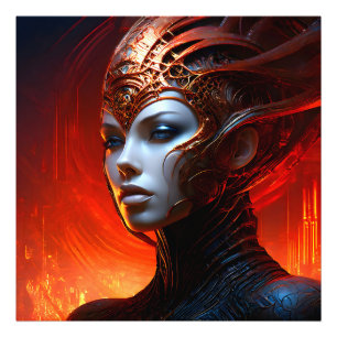 Fantasy Magic Art Dame Fotodruck