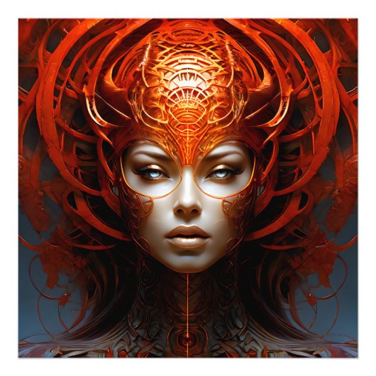 Fantasy Magic Art Dame Fotodruck (Vorne)