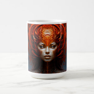 Fantasy Magic Art Dame Kaffeetasse