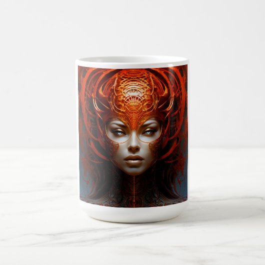 Fantasy Magic Art Dame Kaffeetasse (Mittel)