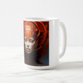 Fantasy Magic Art Dame Kaffeetasse (VorderseiteRechts)
