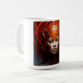 Fantasy Magic Art Dame Kaffeetasse (Vorderseite Links)