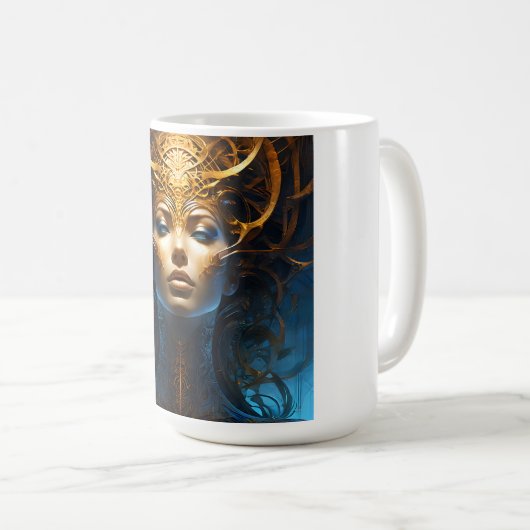 Fantasy Magic Art Dame Kaffeetasse (VorderseiteRechts)