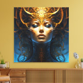 Fantasy Magic Art Dame Leinwanddruck (Insitu (Wohnzimmer))