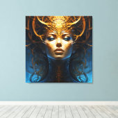Fantasy Magic Art Dame Leinwanddruck (Insitu (Holzboden))
