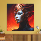 Fantasy Magic Art Dame Leinwanddruck (Insitu (Wohnzimmer))