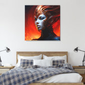 Fantasy Magic Art Dame Leinwanddruck (Insitu (Schlafzimmer))