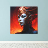 Fantasy Magic Art Dame Leinwanddruck (Insitu (Holzboden))