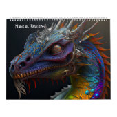 Fantasy Magic Dragons - AI erzeugte Kunst Kalender (Titelbild)