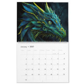 Fantasy Magic Dragons - AI erzeugte Kunst Kalender (Jan 2027)