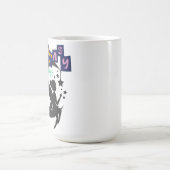Fantasy Magic - Fairy Sitting on Moon with Stars Kaffeetasse (Mittel)