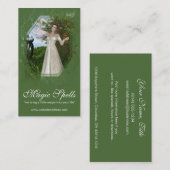 Fantasy Magic Mother Earth Business Card Visitenkarte (Vorne/Hinten)