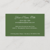 Fantasy Magic Mother Earth Business Card Visitenkarte (Rückseite)