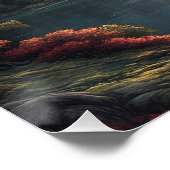 Fantasy Magic Romantic Tree Landschaft Poster (Ecke)