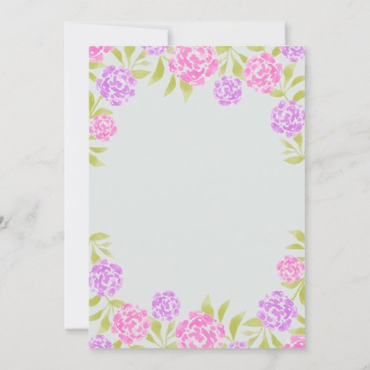 Fantasy Magical Enchanted Forest Wedding Einladung (Rückseite)