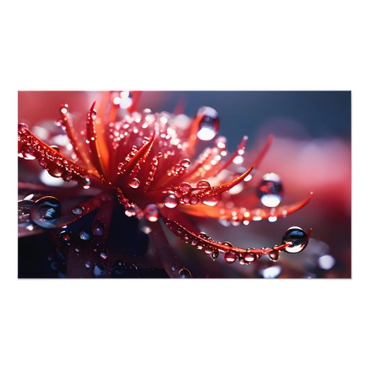 Fantasy Makro Wasserfall Fotodruck (Vorne)