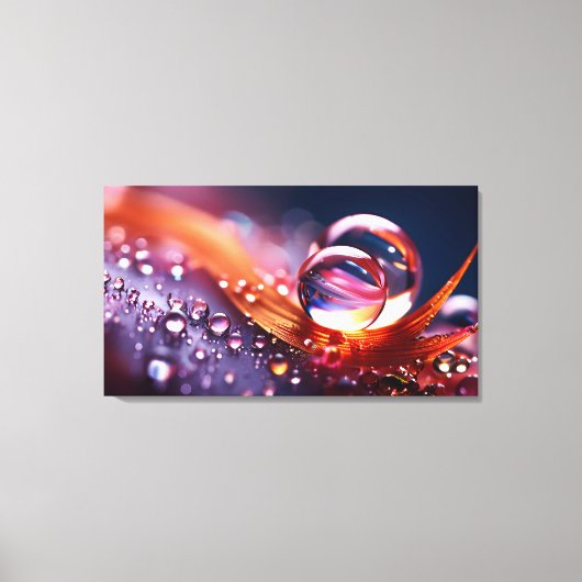 Fantasy Makro Wasserfall Leinwanddruck (Vorderseite)