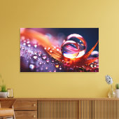 Fantasy Makro Wasserfall Leinwanddruck (Insitu (Wohnzimmer))